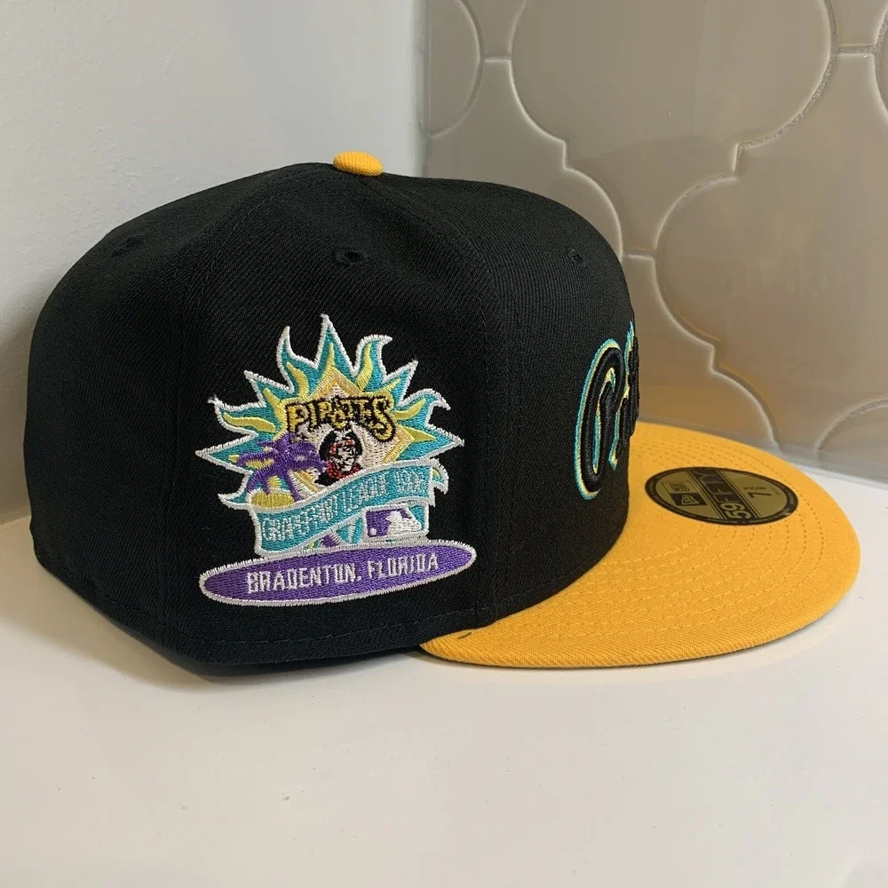 Pittsburgh Pirates New Era 59FIFTY Retro Spring Training Fitted Hat Size 7 3/8
